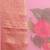 pink & red floral print organza saree
