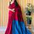maroon tassel detailed saree with no border