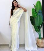 off white cotton saree with blouse