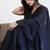 black cotton saree with blouse