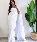 white cotton saree with blouse