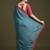 Blue bandhani printed saree with matching blouse