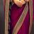 Pink embroidered party saree