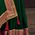 Green embroidered party saree