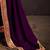 Purple embroidered party saree