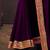 Purple embroidered party saree