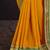 Yellow embroidered party wear saree