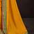Yellow embroidered party wear saree