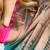 Teal teal woven design tissue sarees