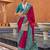 Pink polka dots woven design zari patola saree