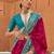 Pink polka dots woven design zari patola saree