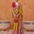 Olive ethnic motifs woven design zari patola saree