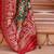 Olive ethnic motifs woven design zari patola saree