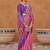 Mauve ethnic motifs woven design zari patola saree