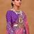 Mauve ethnic motifs woven design zari patola saree