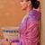 Mauve ethnic motifs woven design zari patola saree