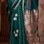 green ethnic motifs woven design zari satin gadwal saree