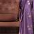 purple ethnic motifs zari satin gadwal saree