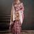 Purple woven design zari silk blend handloom banarasi saree