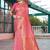 pink ethnic motifs woven design dharmavaram saree