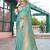 turquoise ethnic motifs woven design zari art silk blend dharmavaram saree