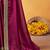 magenta embellished beads and stones sarees with blouse piece