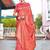 coral coral ethnic motifs woven design zari dharmavaram saree
