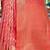 coral coral ethnic motifs woven design zari dharmavaram saree