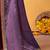 lavender embellished beads and stones sarees with blouse piece