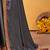grey embellished beads and stones sarees with blouse piece