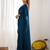 teal embroidered party wear saree