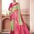 green striped zari kanjeevaram silk blend saree