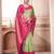 green striped zari kanjeevaram silk blend saree