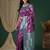 Purple purple ethnic motifs woven design zari silk blend banarasi saree unstiched blouse