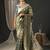 olive woven design zari organza banarasi saree