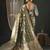 olive woven design zari organza banarasi saree