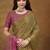 gold woven design khadi saree with zari border