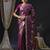 magenta woven design zari organza banarasi saree