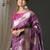 magenta woven design zari organza banarasi saree