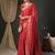 red woven design zari georgette kanjeevaram saree