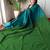 teal solid cotton blend saree
