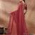 maroon embroidered embellished beads and stones georgette saree