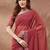 maroon embroidered embellished beads and stones georgette saree