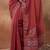 maroon embroidered embellished beads and stones georgette saree