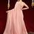 peach embellished beads and stones georgette saree