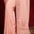 peach embellished beads and stones georgette saree