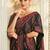 navy blue ethnic motifs poly georgette designer saree