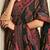navy blue ethnic motifs poly georgette designer saree
