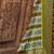 Purple woven design zari silk blend banarasi saree