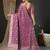 mauve woven design zari georgette kanjeevaram saree